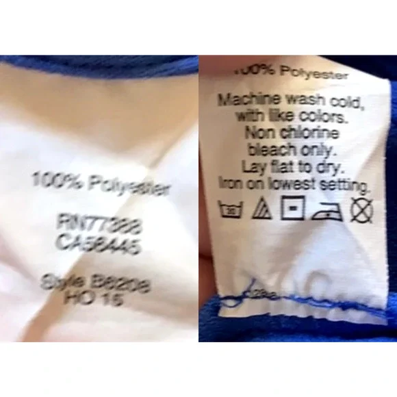 Madewell Size M Tailored Tee High Low Crepe Blouse Short Sleeve Blue - Picture 11 of 11